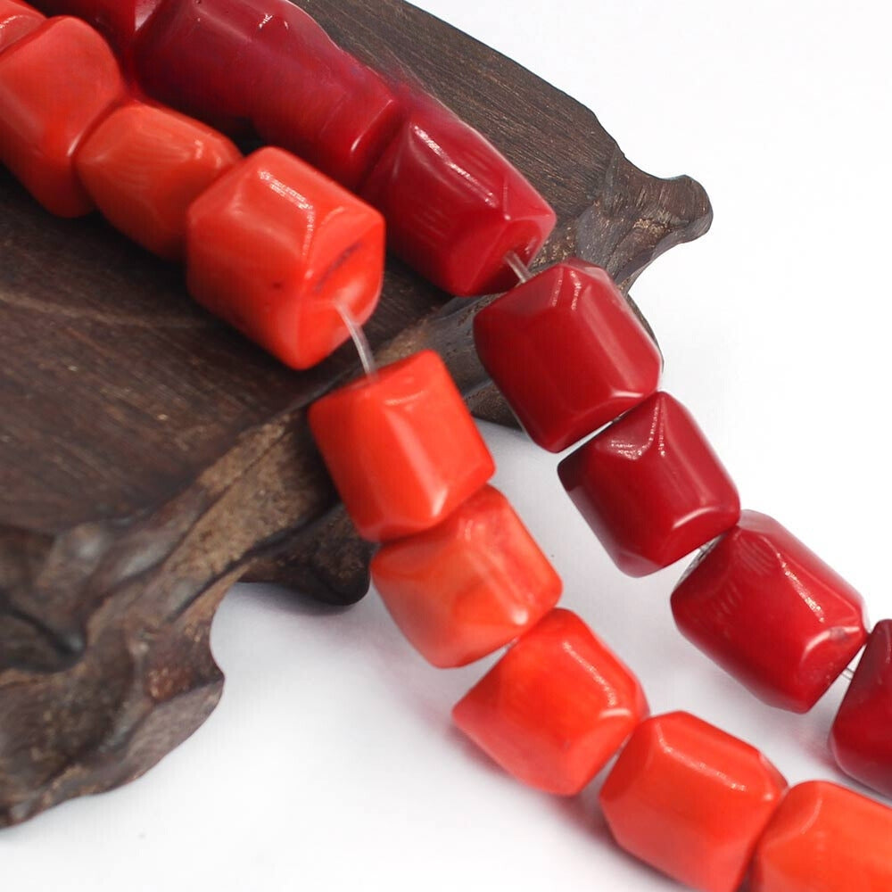 Jewelry Dubai 12-14mm Red / Coral Large Beads Strand 15"