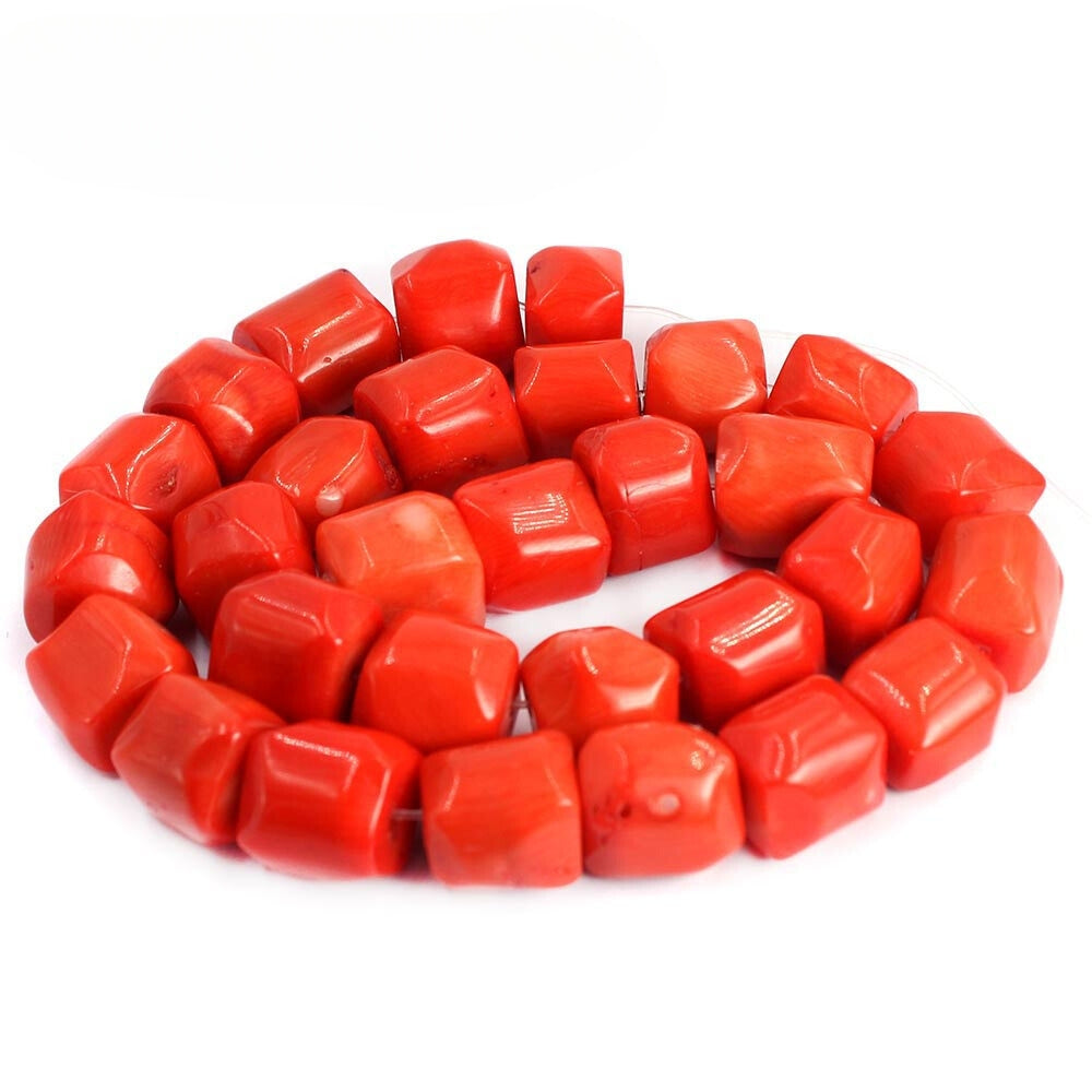 Jewelry Dubai 12-14mm Red / Coral Large Beads Strand 15"