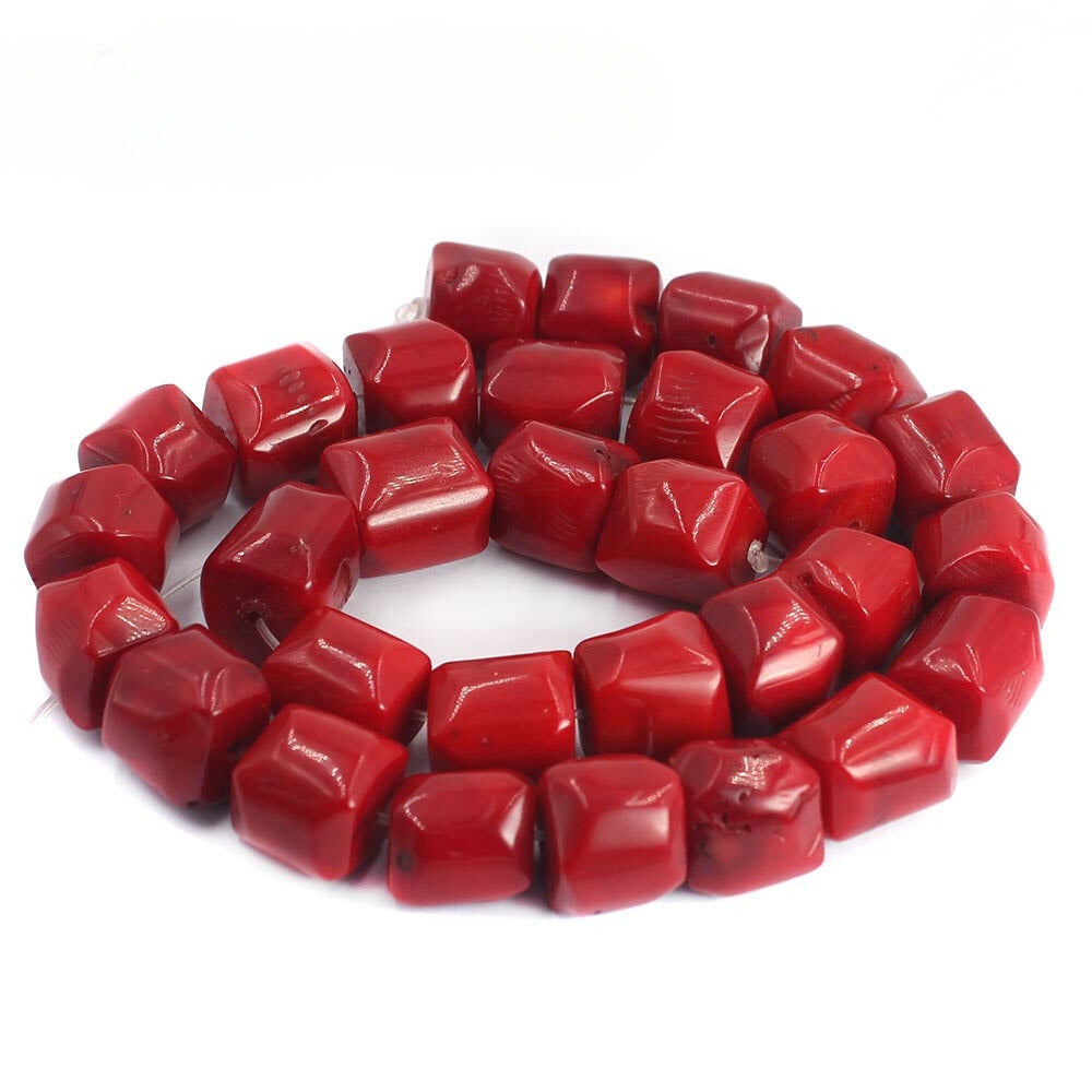 Jewelry Dubai 12-14mm Red / Coral Large Beads Strand 15"