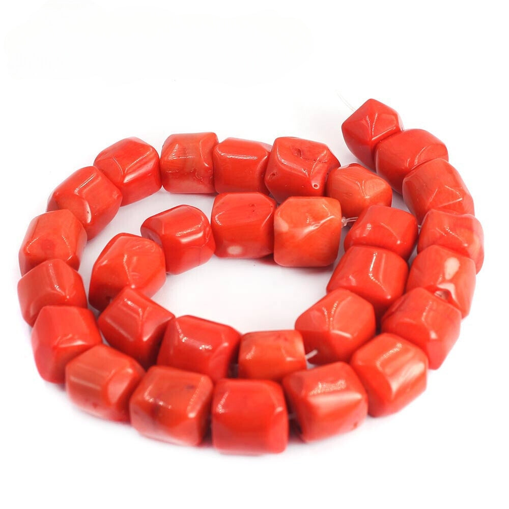 Jewelry Dubai 12-14mm Red / Coral Large Beads Strand 15"