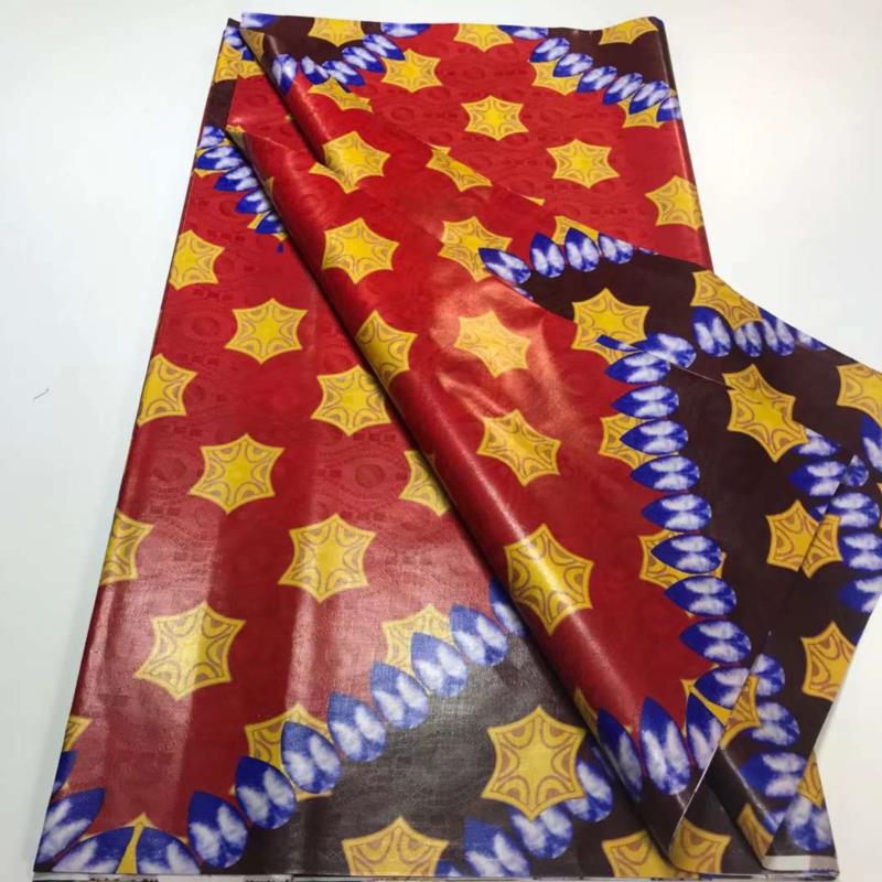 Top Quality Colorful Style African Bazin Riche Fabric Cotton Basin Sewing Guinea Brocade Tissu Africain Nigerian Atiku 5 Yards