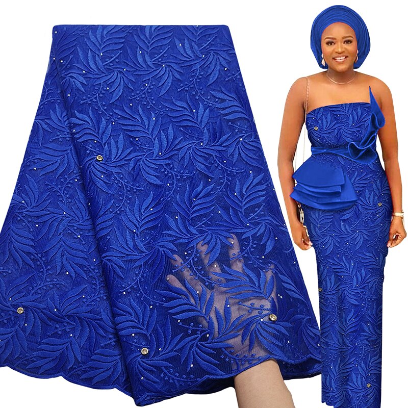 5 Yards High Nigerian Women Wedding Asoebi French Tulle Lace