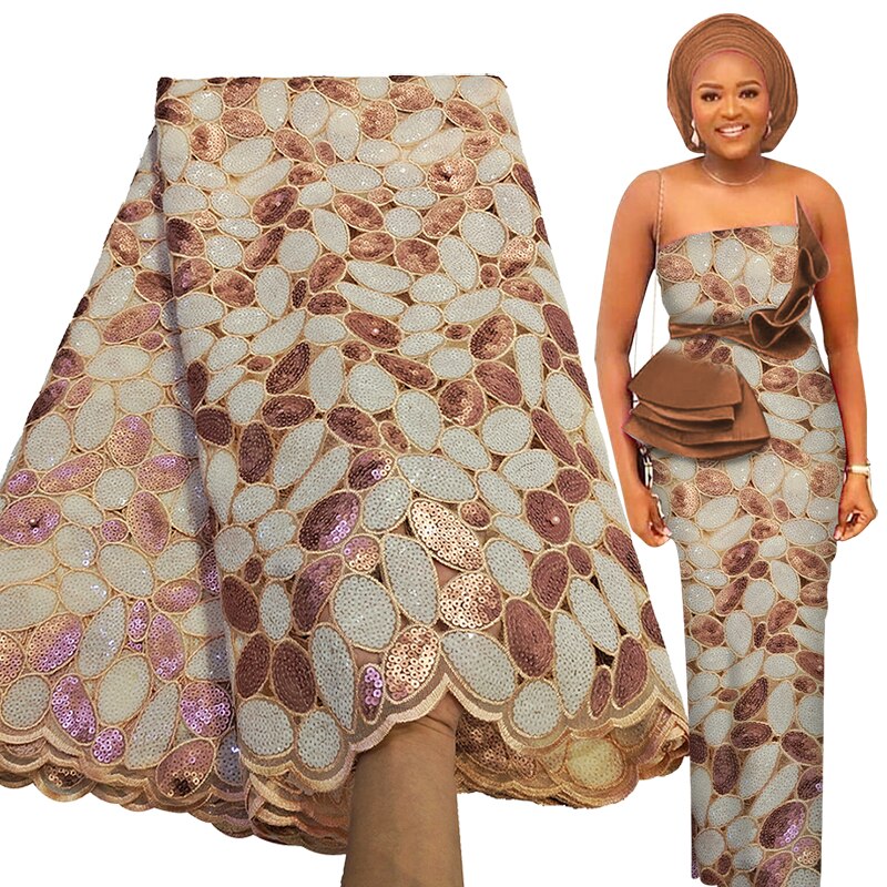 Pebble Print French Lace