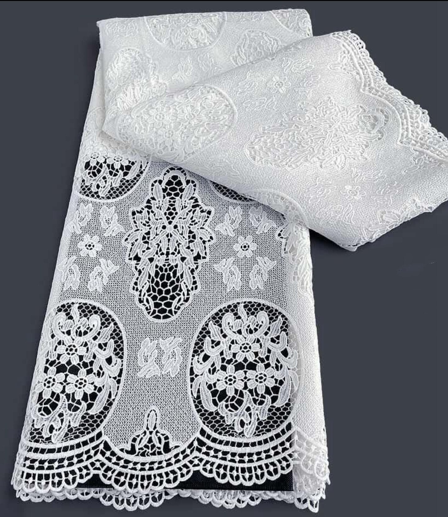 Dusty Pink Cord Guipure Lace Nigerian African Big Flower Asoebi Fabric For Wedding Dress Sewing Materials