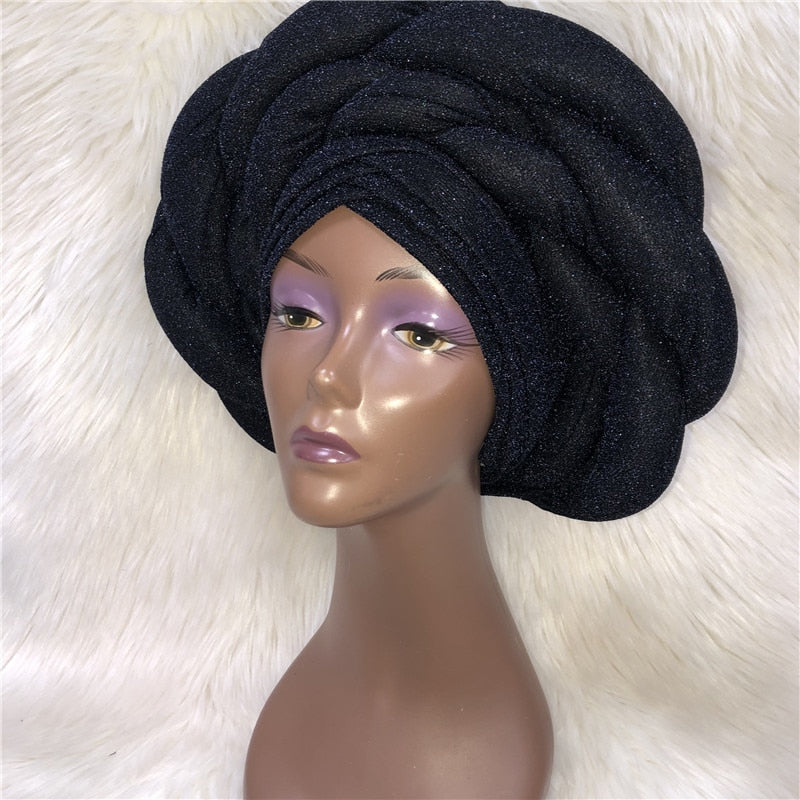New Turban Cap Big Size Women Turban Cap For African Hats Nigerian Turban Gele best selling auto gele