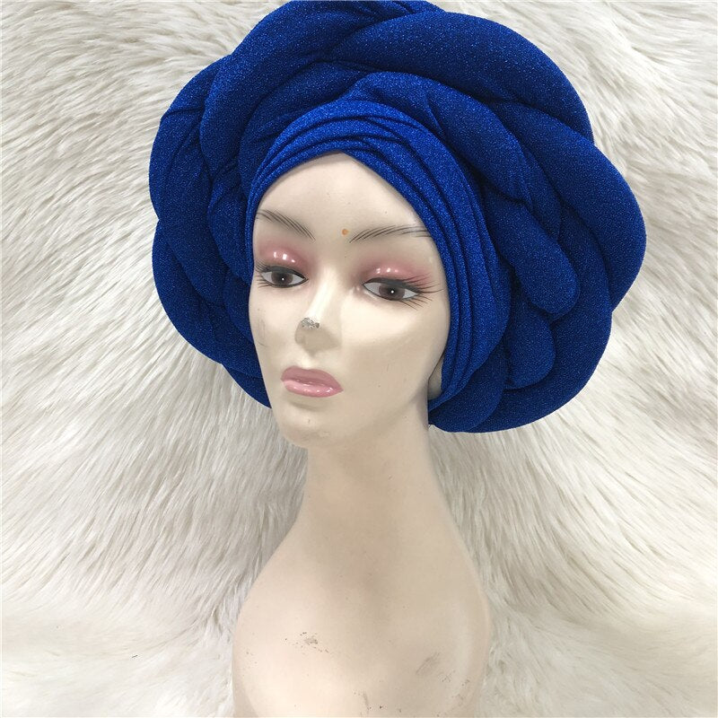 New Turban Cap Big Size Women Turban Cap For African Hats Nigerian Turban Gele best selling auto gele