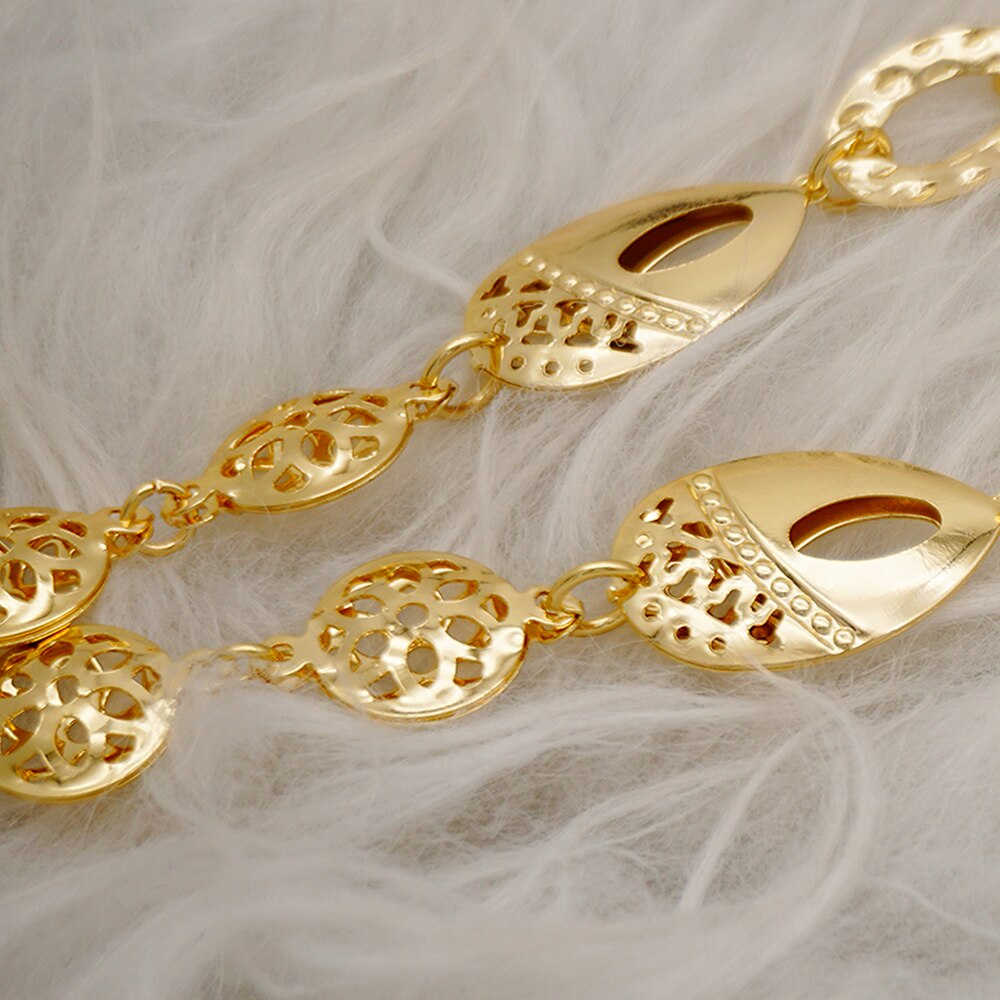 Flower Pendant Gold Beaded