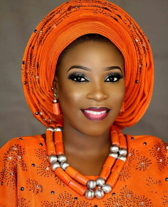 URORU African jewellery Set Nature Original Coral Beads Jewelry Set for women Fashion 2 Layers Nigerian Necklace for Wedding