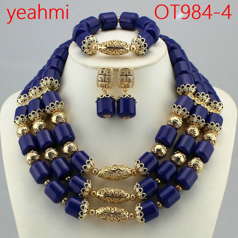 Jewelry Sets Nigerian Wedding Bridal Coral Beads Jewelry Sets