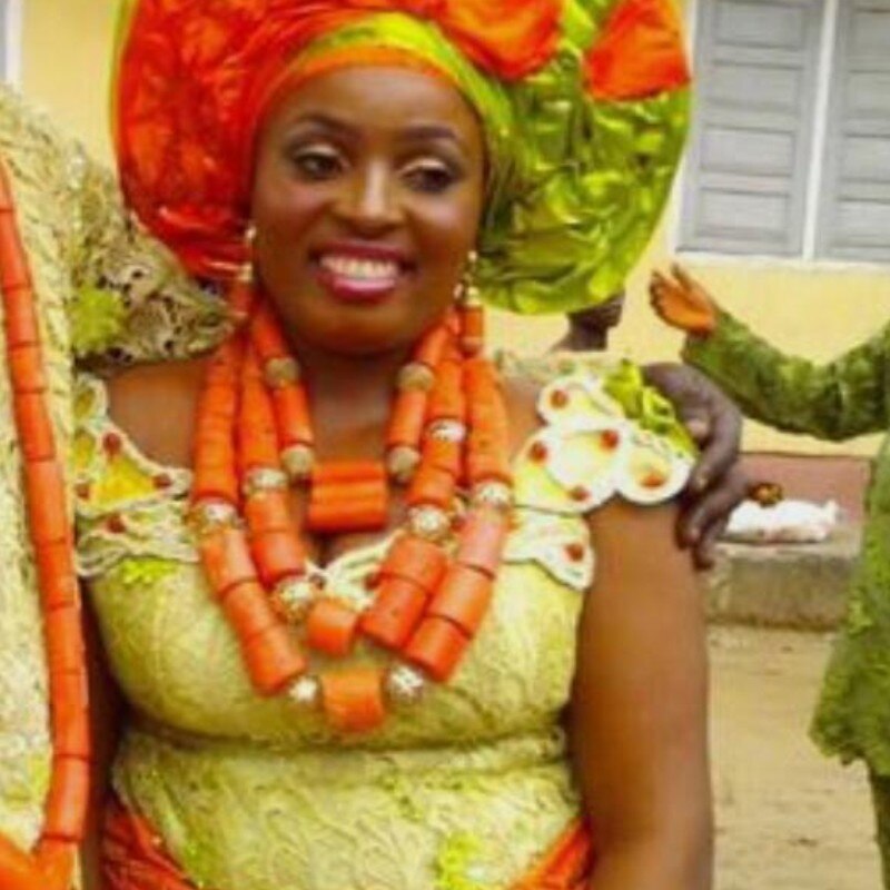 Choker Jewelry Set Genuine Coral Beads Necklace