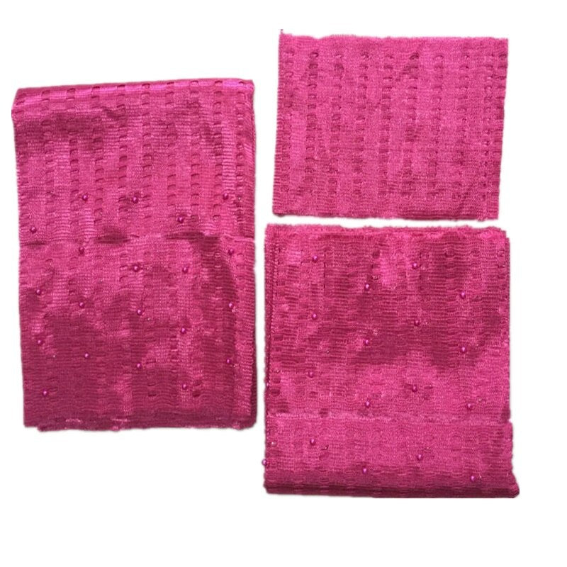 Beaded Aso Oke Gele Headtie