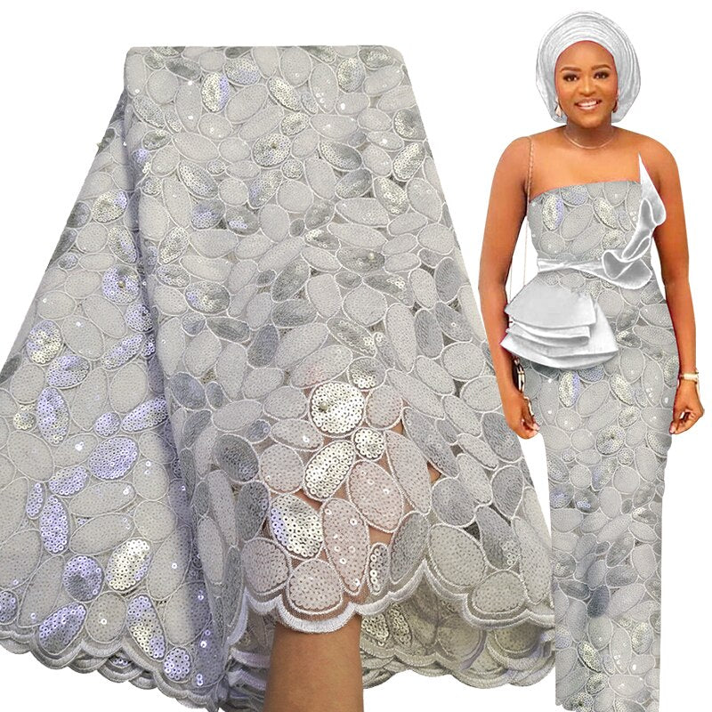 Pebble Print French Lace