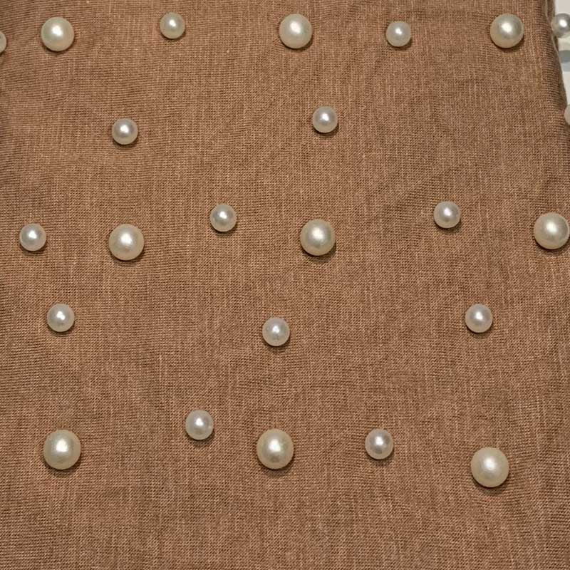 Cotton Turban Hijab Beading Headscarf