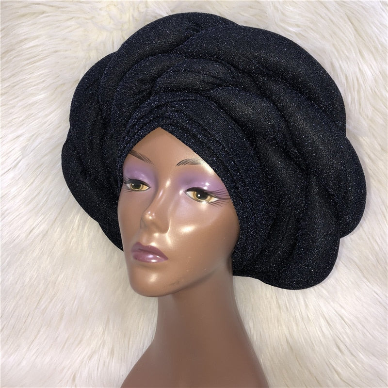 New Turban Cap Big Size Women Turban Cap For African Hats Nigerian Turban Gele best selling auto gele