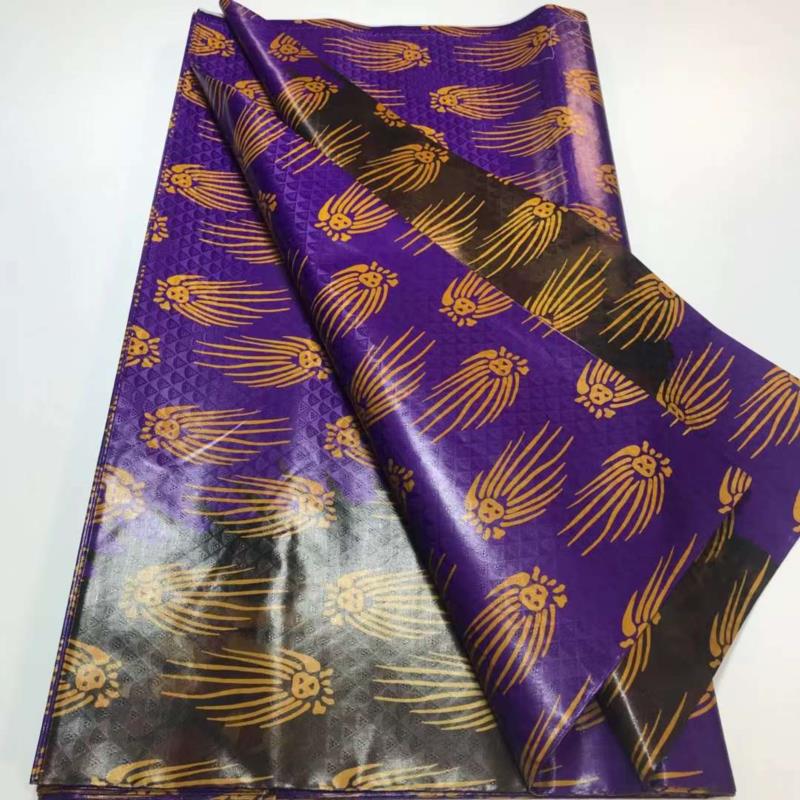 Top Quality Colorful Style African Bazin Riche Fabric Cotton Basin Sewing Guinea Brocade Tissu Africain Nigerian Atiku 5 Yards