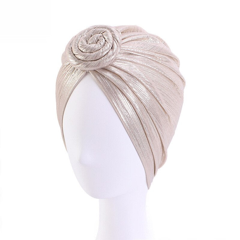 Bronzing retro turban