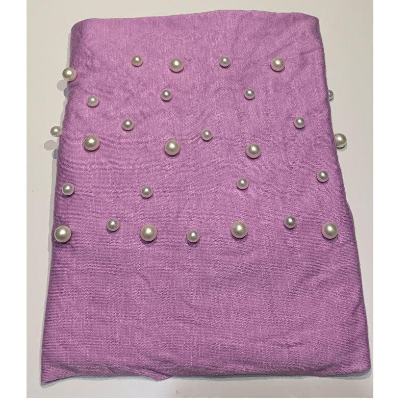 Cotton Turban Hijab Beading Headscarf