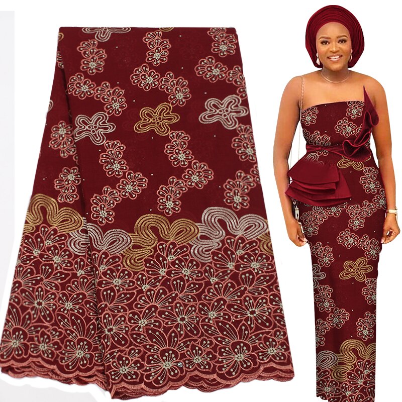 Wax Embroidery Lace Fabric
