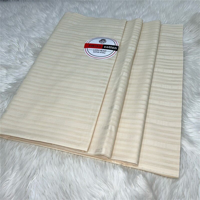 Atiku Fabric For Menswear Robe Dentelle Jacquard Brocade 5Yards