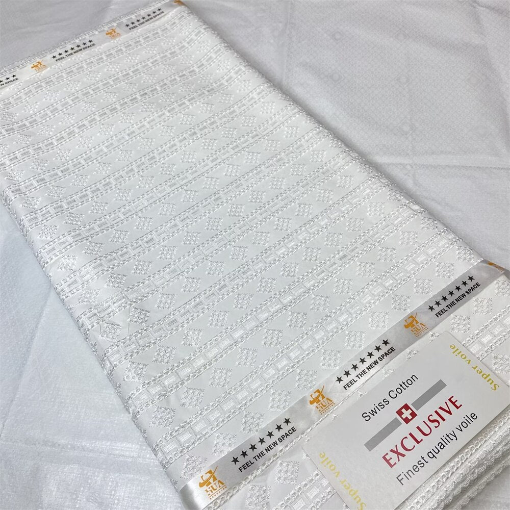 Polish High Quality Embroidered Soft Atiku 5 Yards