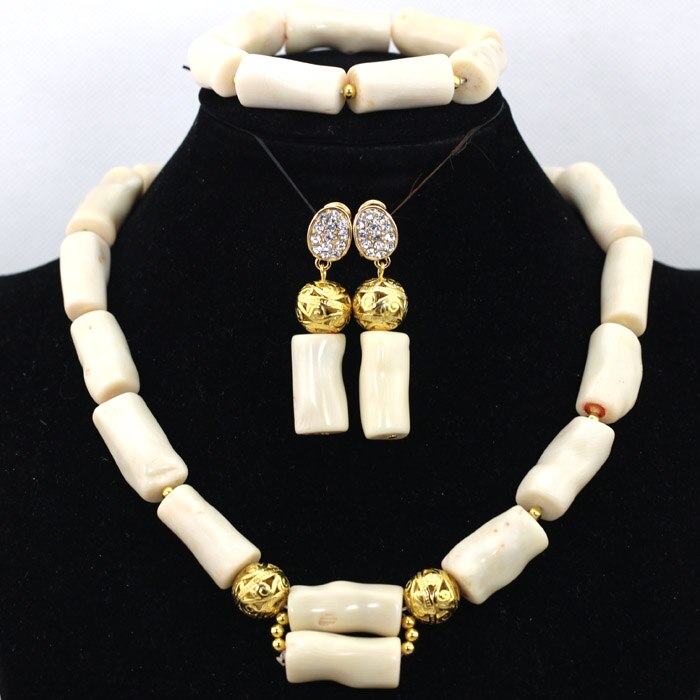 Wonderfu Birthday Gift Natural Coral Beads Necklace Set African Coral Necklace Jewelry Set Cheap Beads Free Shipping ABL534
