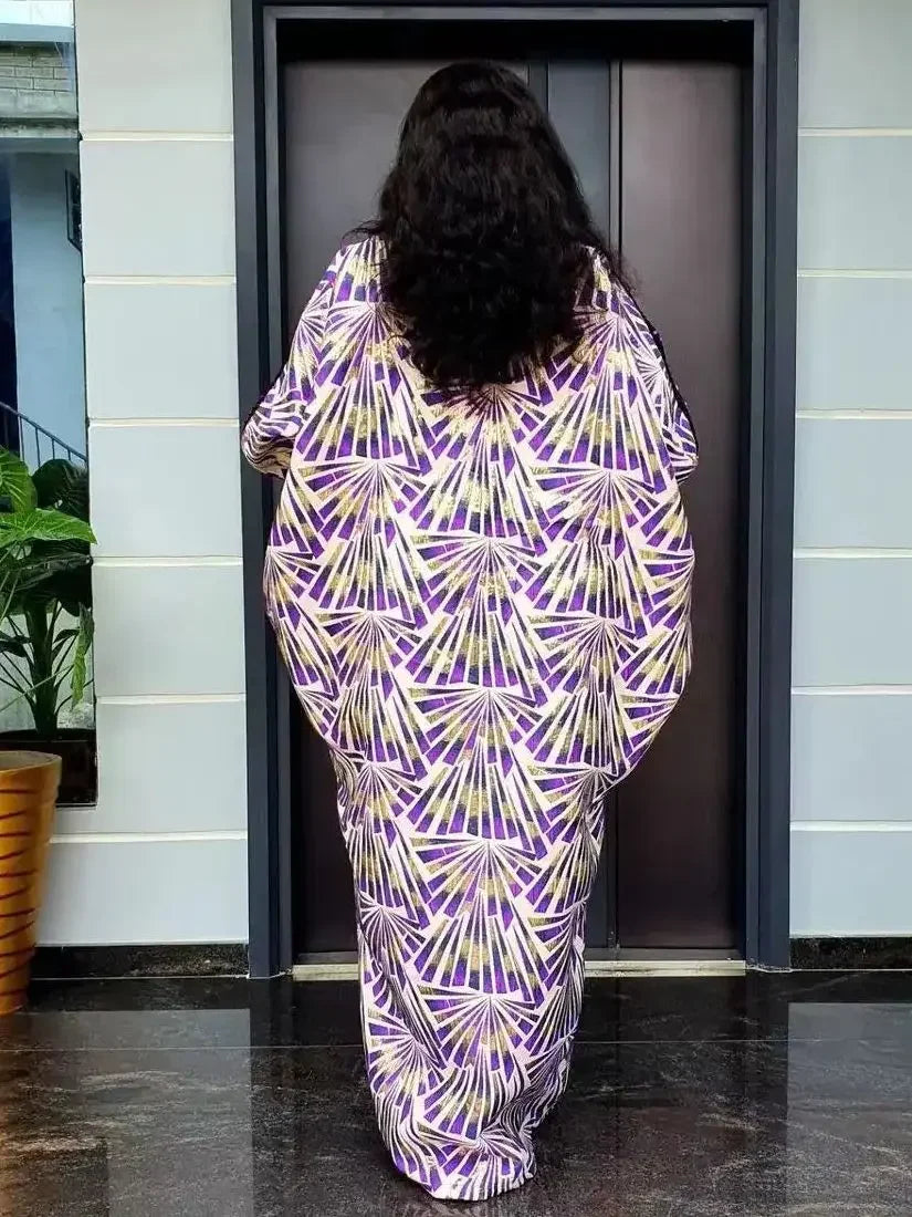 African Boubou Kaftan Dress – Luxury Abaya for Women Dubai Style, Evening Party Gown