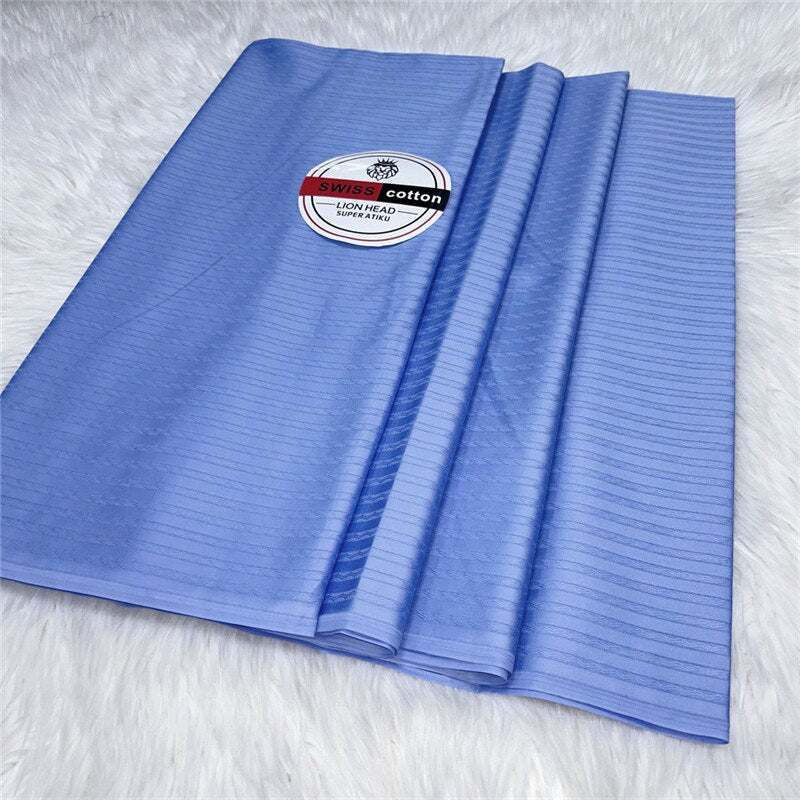 Atiku Fabric For Menswear Robe Dentelle Jacquard Brocade 5Yards