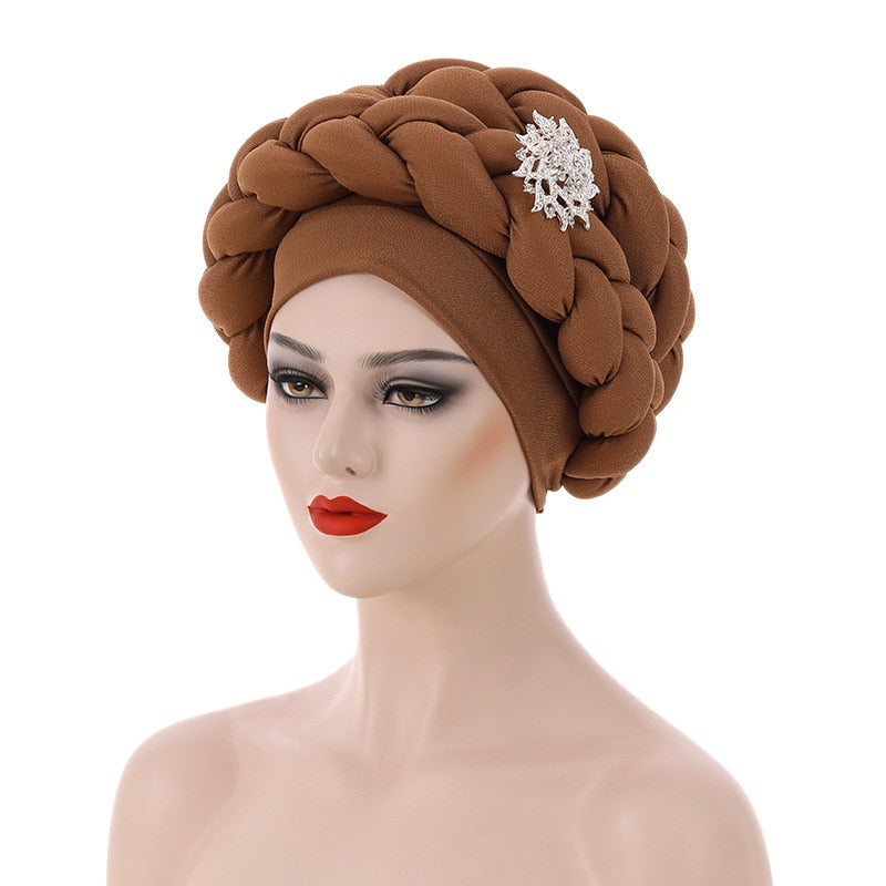 Braided Turban Headwear Fashion