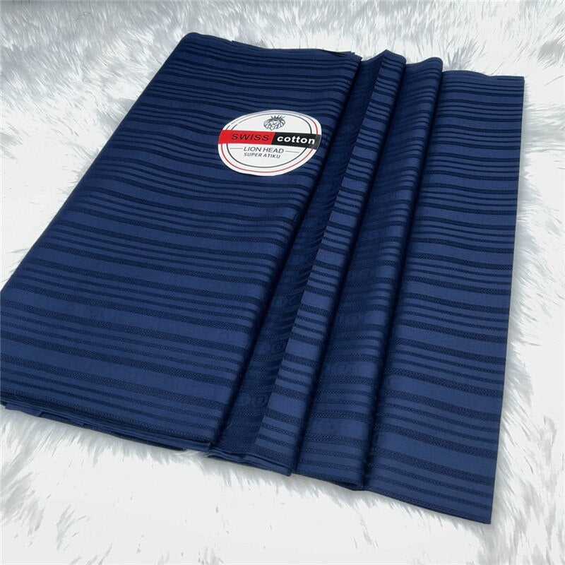 Atiku Fabric For Menswear Robe Dentelle Jacquard Brocade 5Yards