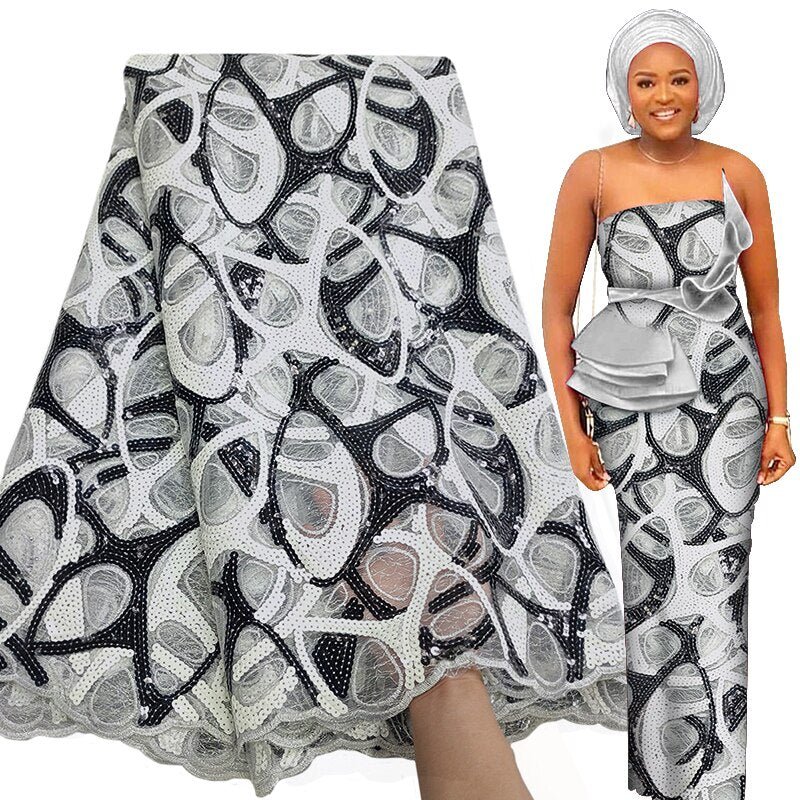 Pebble Print French Lace