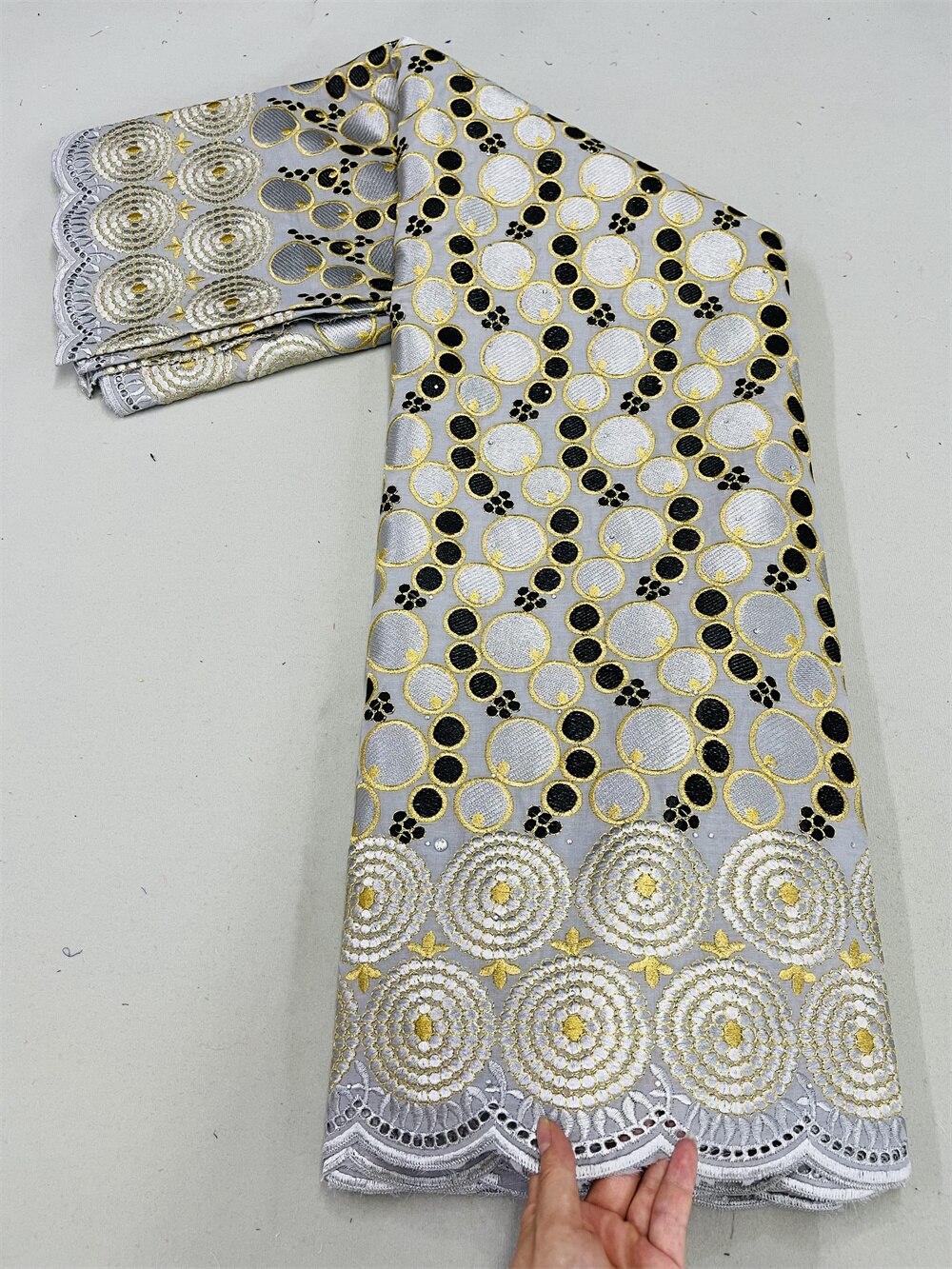 Lace Fabric With Stones