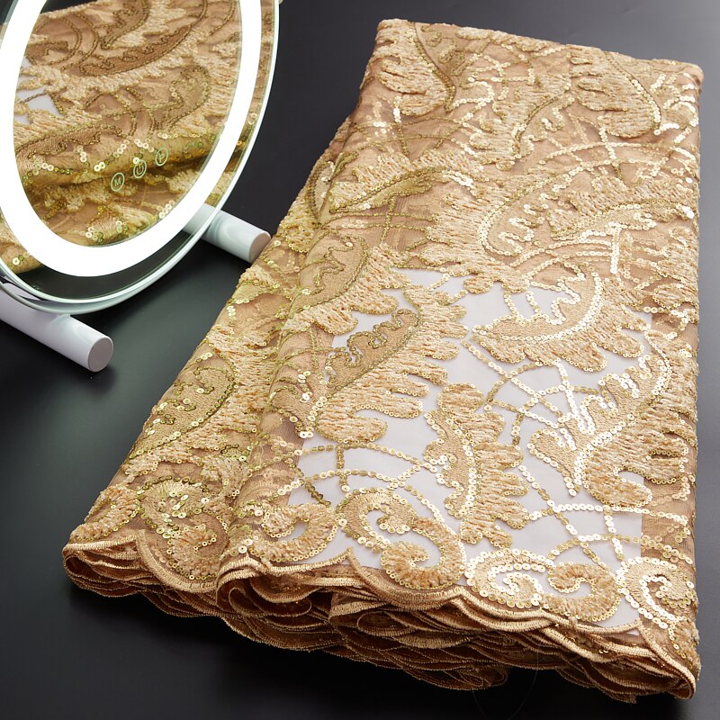 Flower Sequins French Tulle Lace 5 Yards