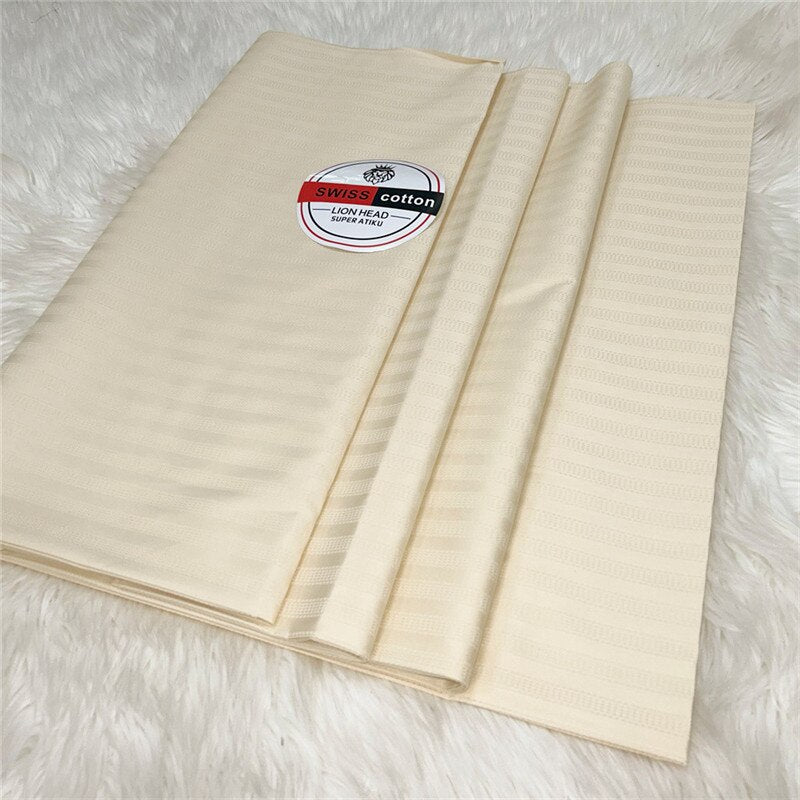 Atiku Fabric For Menswear Robe Dentelle Jacquard Brocade 5Yards