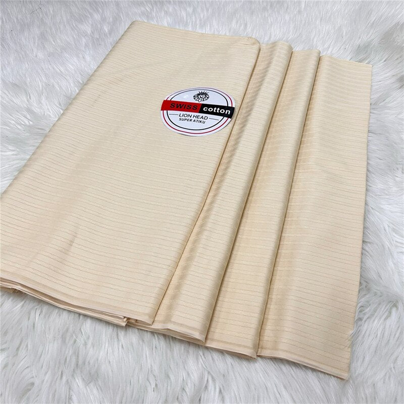 Atiku Fabric For Menswear Robe Dentelle Jacquard Brocade 5Yards