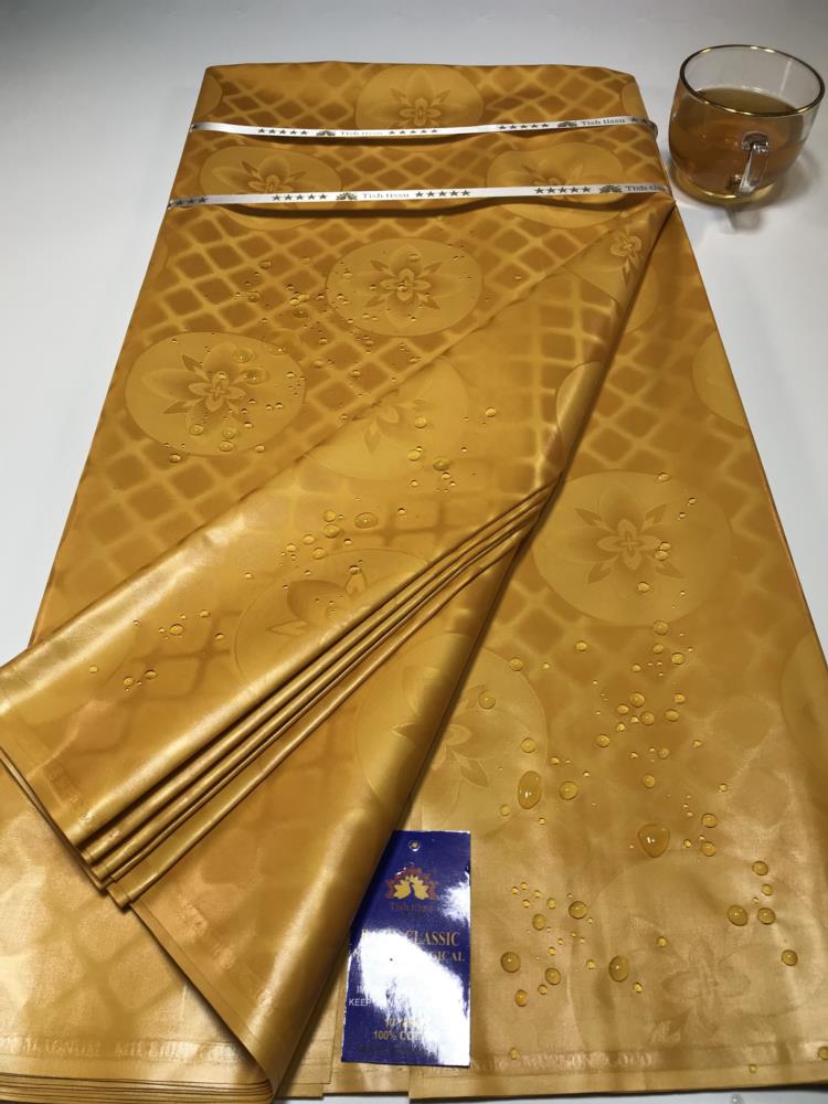 Top Quality Atiku Fabric For Men &Women's Bazin Riche Sewing Washable 5 Yards Nigerian Brocade Tissu African Bazin Riche Fabric