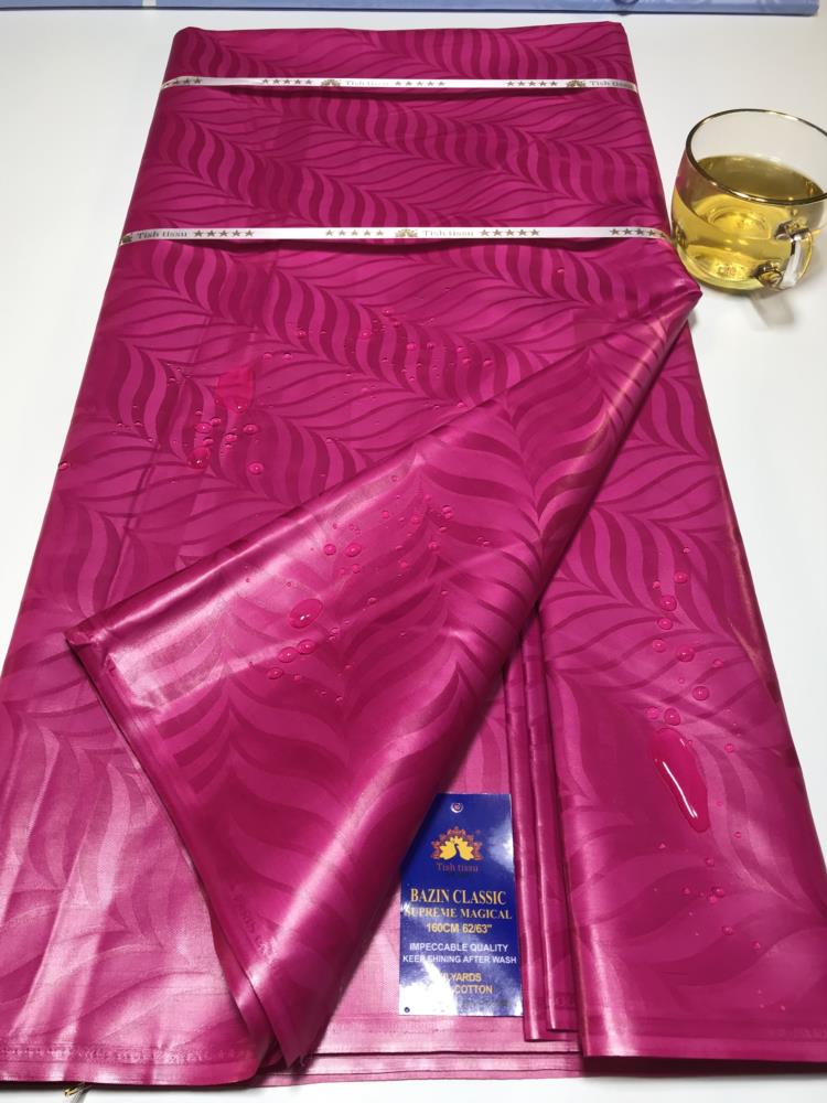 Top Quality Atiku Fabric For Men &Women's Bazin Riche Sewing Washable 5 Yards Nigerian Brocade Tissu African Bazin Riche Fabric