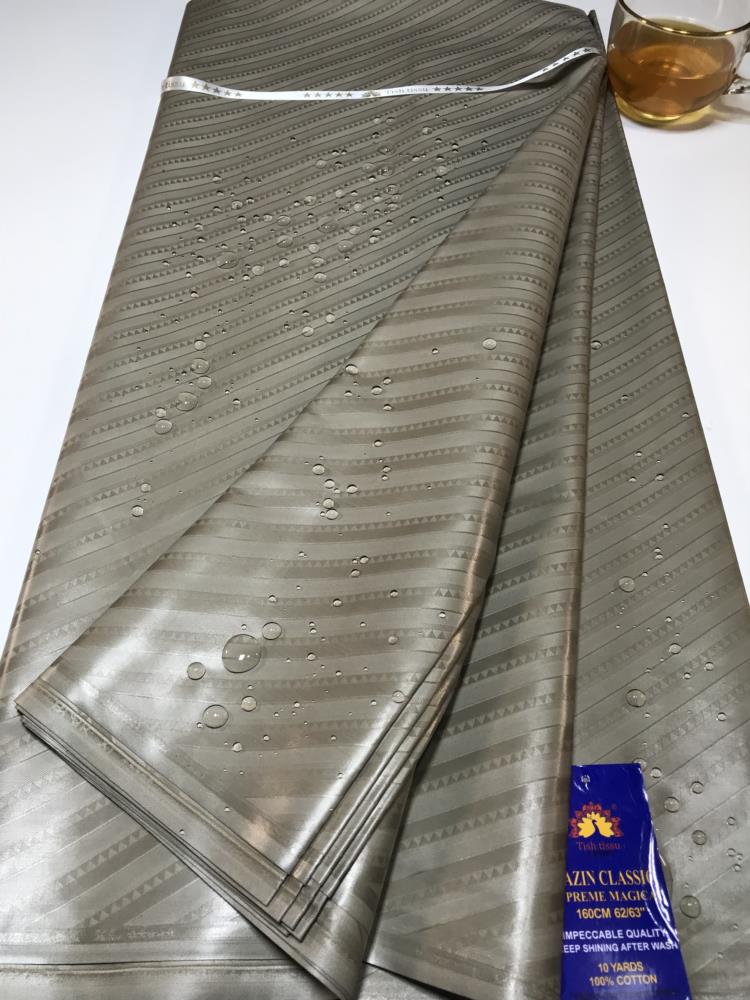 Top Quality Atiku Fabric For Men &Women's Bazin Riche Sewing Washable 5 Yards Nigerian Brocade Tissu African Bazin Riche Fabric