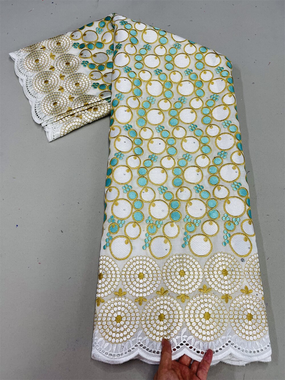Lace Fabric With Stones