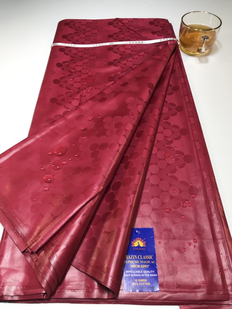 Top Quality Atiku Fabric For Men &Women's Bazin Riche Sewing Washable 5 Yards Nigerian Brocade Tissu African Bazin Riche Fabric
