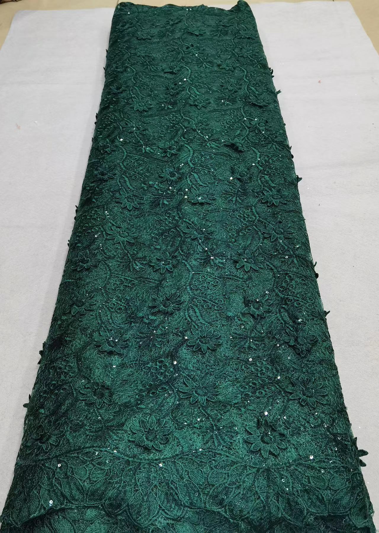 Purple French Cord Guipure Net Lace