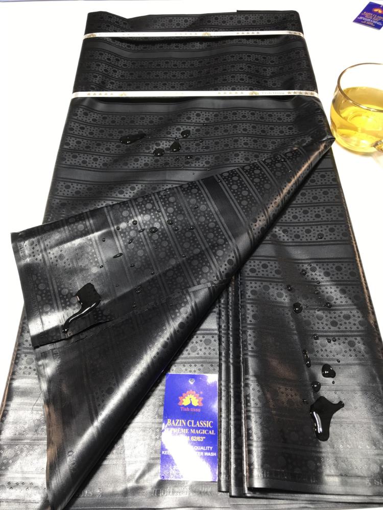 Top Quality Atiku Fabric For Men &Women's Bazin Riche Sewing Washable 5 Yards Nigerian Brocade Tissu African Bazin Riche Fabric
