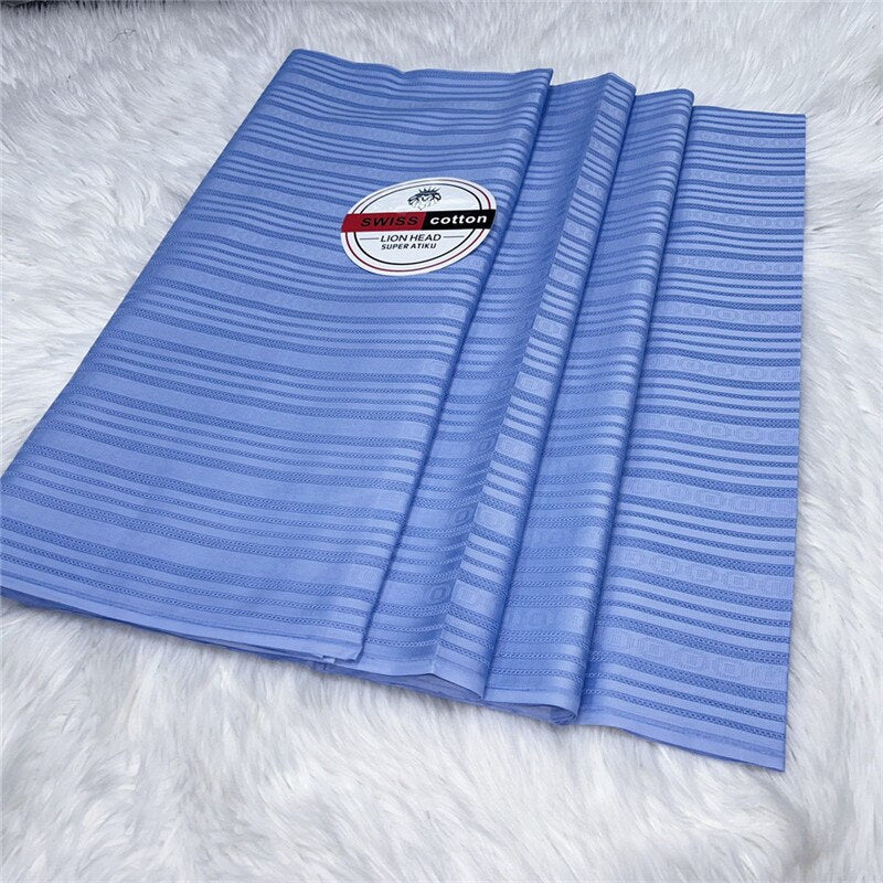 Atiku Fabric For Menswear Robe Dentelle Jacquard Brocade 5Yards