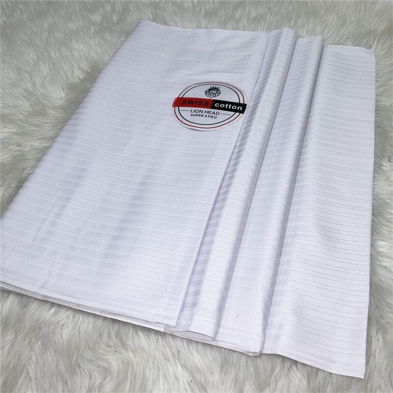 Atiku Fabric For Menswear Robe Dentelle Jacquard Brocade 5Yards