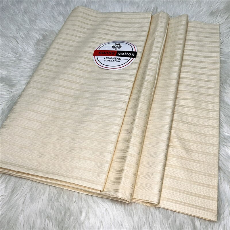 Atiku Fabric For Menswear Robe Dentelle Jacquard Brocade 5Yards