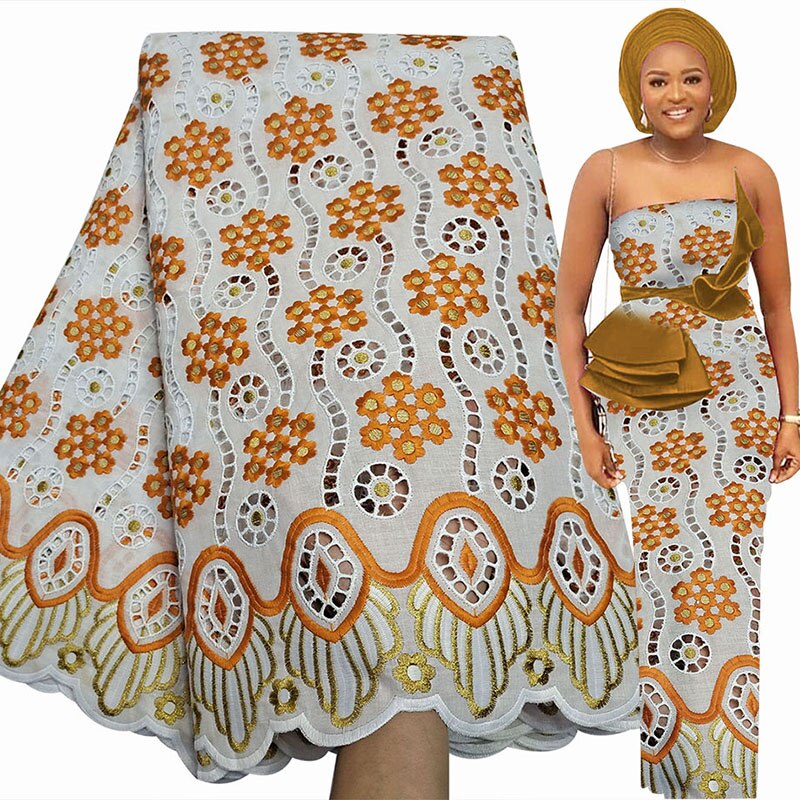 Swiss Voile 2.5 Yards Rhinestone Embroidery