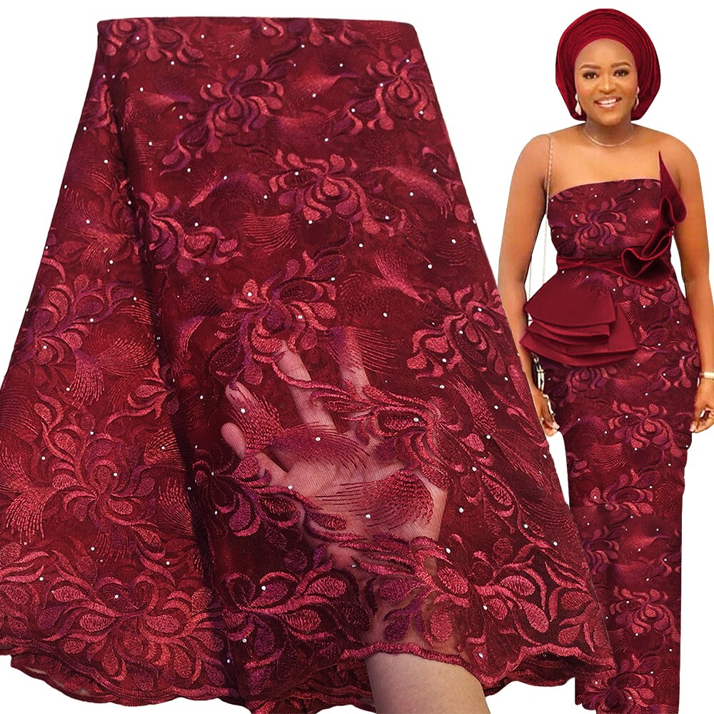 Soft French Tulle Embroidery 5 Yards