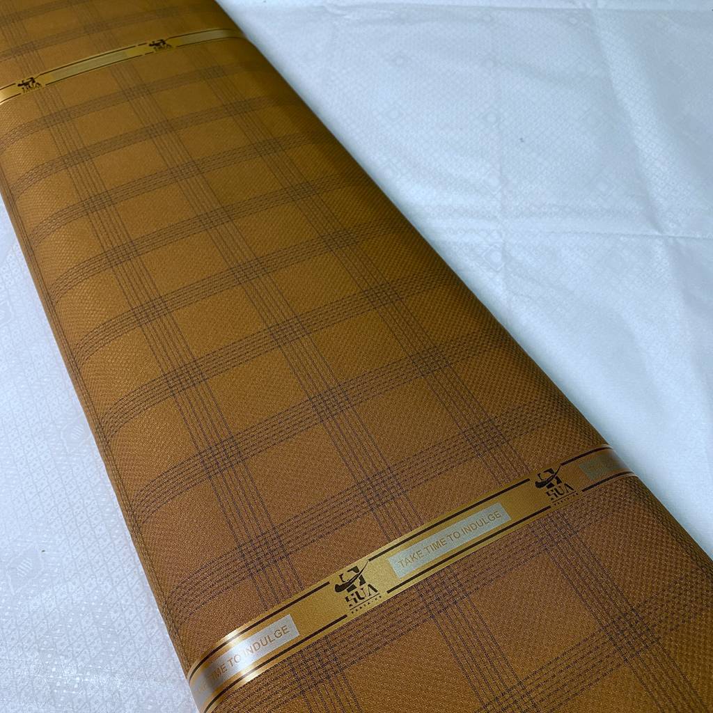 5 Yards Men's Atiku Fabric Senator Cashmere Wool