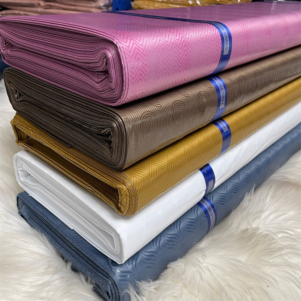 5 Yards Men's Atiku Jacquard Brocade Fabric