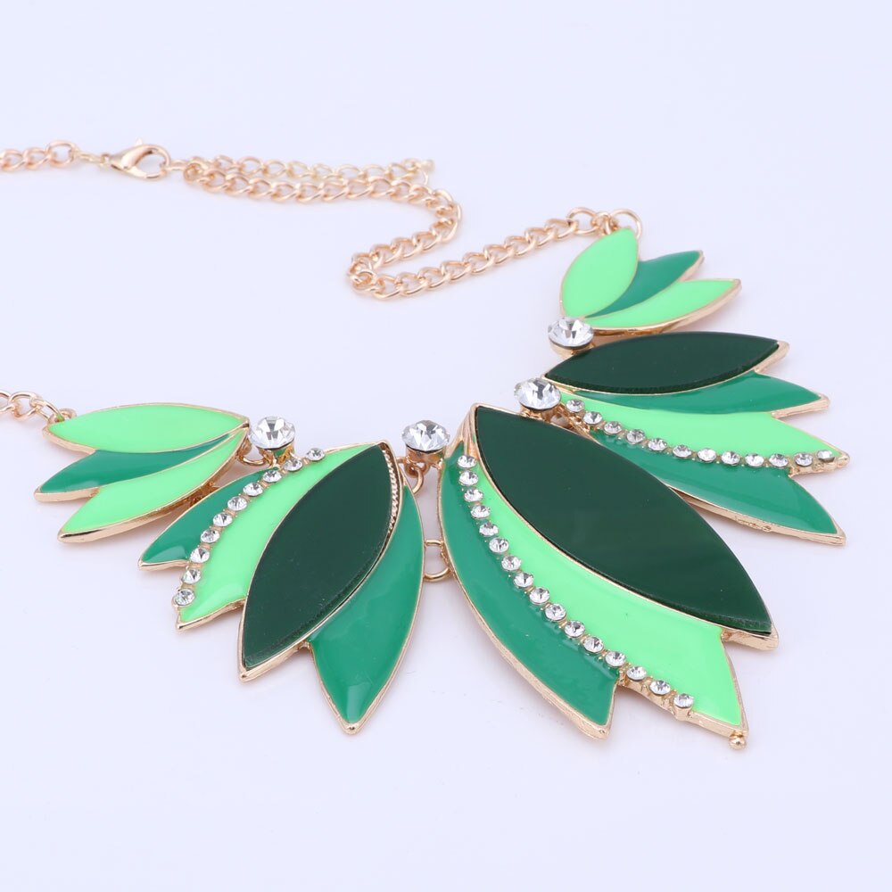 Leave Shape Pendant Enamel