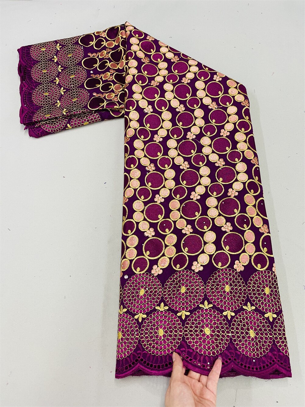 Lace Fabric With Stones